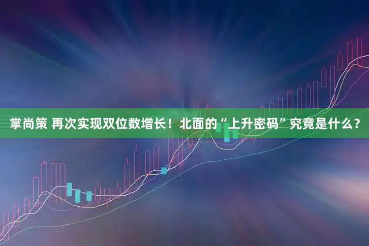 掌尚策 再次实现双位数增长！北面的“上升密码”究竟是什么？